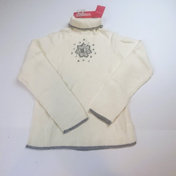 NWT Gymboree Girl Sequin Snowflake Velveteen Pant & Snowflake Sequin Sweater 6 - Picture 8 of 10